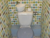 Kit WiCi Mini, petit lave-mains adaptable sur WC existant - M. K (44) - 2 sur 2 (après)